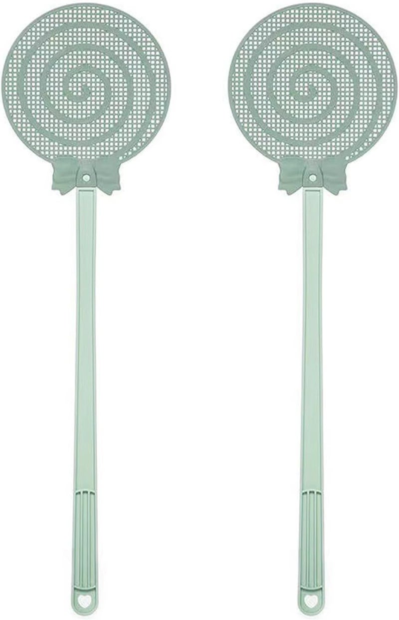 redtrout Fly Swatter, Fly Swatter for Indoors, FlySwatter, Fly Swatters Green 2PCS - Image 1